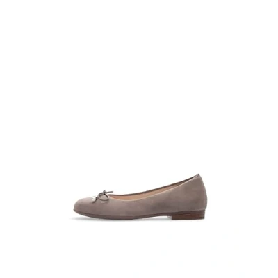 Afbeelding van ara Ballerina&#039;s taupe, Dames, Maat: 36.5, Taupe Veloursleer