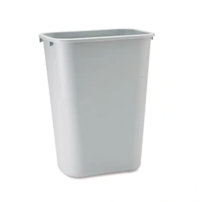 Afbeelding van Rubbermaid Commercial Products FG295700GRAY Afvalemmer, 38 l, rechthoekig, zacht, gegoten kunststof, grijs