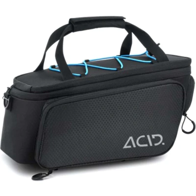 Afbeelding van ACID Fietstas TRUNK Waterbestendig Reflecterende elementen Inh. 8+16L Polyester L38xB26xH20 cm Zwart
