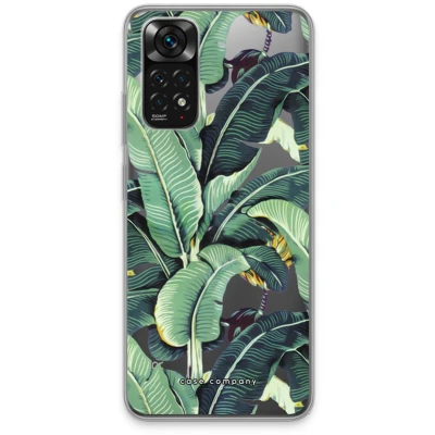 Afbeelding van Case Company® hoesje geschikt voor Xiaomi Redmi Note 11 Bananenbladeren Soft Cover Telefoonhoesje Bescherming aan alle Kanten en Schermrand