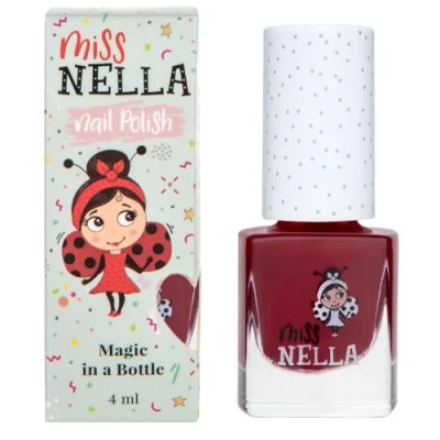 Afbeelding van Miss Nella Fav Teacher speciale bordeaux nagellak voor kinderen, met Peel Off, op waterbasis en geurvrije formule