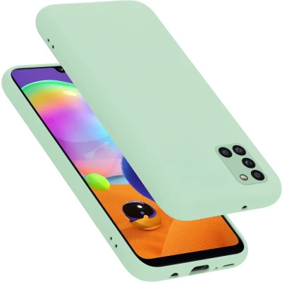 Afbeelding van Cadorabo Hoesje geschikt voor Samsung Galaxy A31 in LIQUID LICHT GROEN Beschermhoes gemaakt van flexibel TPU silicone Case Cover