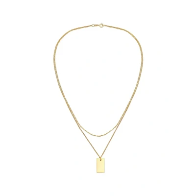 Afbeelding van Elli Layer LOOK Ketting goldcoloured, Dames, Maat: 40, Gold coloured