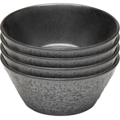 Afbeelding van Kommen Cosmos zwart Ø13cm (4/set) Kare Design