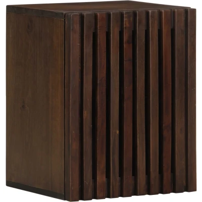 Afbeelding van Badkamerwandkast 38x34x48 cm massief mangohout bruin