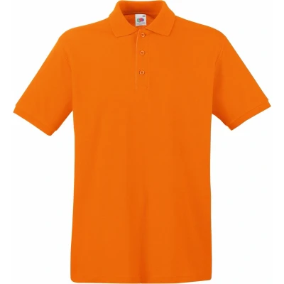 Afbeelding van Fruit Of The Loom Premium Heren Poloshirt Met Korte Mouwen (Oranje)