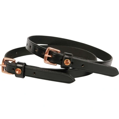 Afbeelding van Harry&#039;s Horse Sporenriempjes Rosegold Zwart