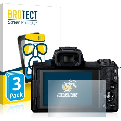 Afbeelding van BROTECT Screenprotector voor Canon EOS M50 Folie Beschermfolie Beschermglas transparant (3 Stuks)