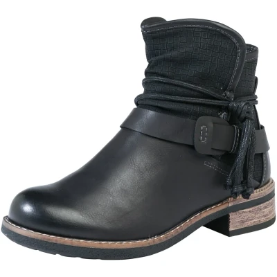 Afbeelding van Rieker Korte laarzen, Dames, Maat: 36, Black Kunststof