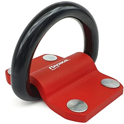 Afbeelding van RADIKAL RK60 vloer of wandanker voor garage, motorfiets, caravan, aanhanger, ring 20 mm, 100% staal, maximale veiligheid.