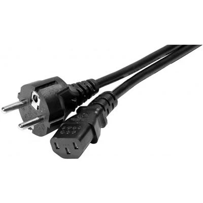Image de exertis Connect Câble d&#039;alimentation power IEC 60320 C13 pour CEE 7/7 (M) CA 250 V 1.8 m noir