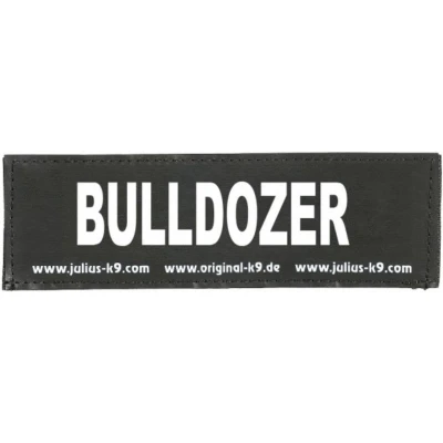 Afbeelding van Julius K9 Tekstlabel Bulldozer Groot