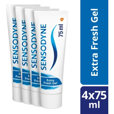 Afbeelding van Sensodyne Extra Fresh Gel Tandpasta 4x75ml
