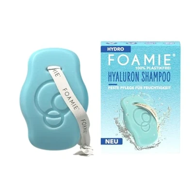 Afbeelding van Foamie Hydro vaste shampoo met hyaluronzuur vochtinbrengende booster voor droog haar aloë vera en pH huidneutraal veganistisch plasticvrij 80 g