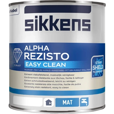 Afbeelding van Sikkens Alpha Rezisto Easy Clean Mat 2,5 Liter Matte Muurverf
