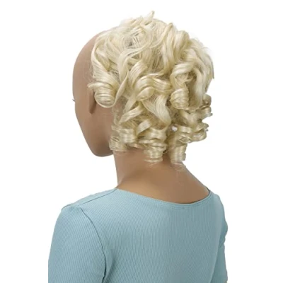 Afbeelding van CAISHA Haarstukje scrunchie Updo Volumineus Bun Slordig Krullend Lichtblond G30L
