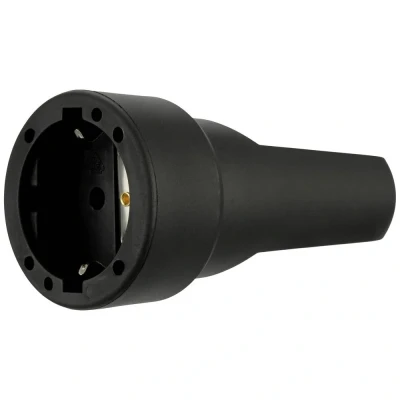 Afbeelding van REV 0512150555 Koppeling met randaarde Rubber 250 V Zwart IP20