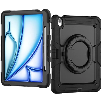 Afbeelding van Mobilize Rotating Defender Case Stand Function for Apple iPad Air 13 (2024) Black