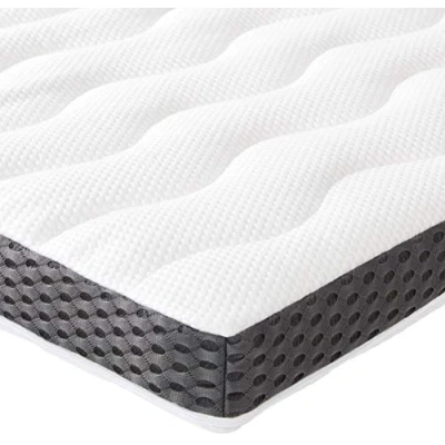 Afbeelding van Amazon Basics Comfort traagschuim topper met riemen, 7 cm, 160 x 200 wit