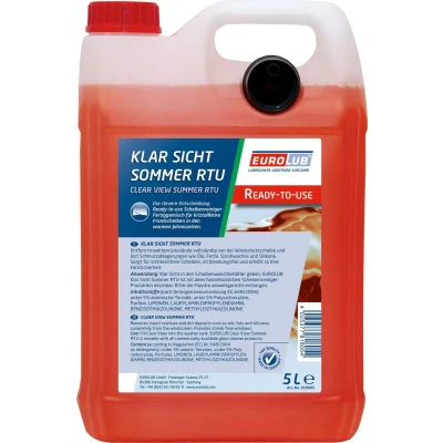 Afbeelding van EUROLUB Clear View Summer RTU 818005 Insekten remover Jerrycan 5
