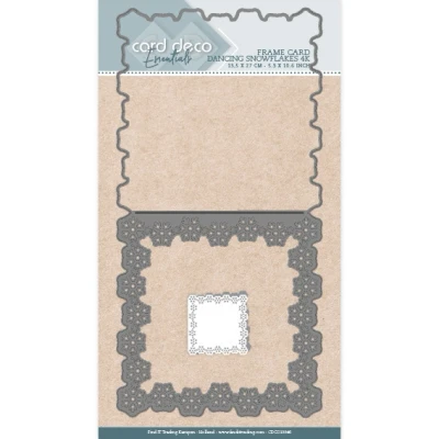 Afbeelding van Card Deco Essentials Frame Dies Dancing Snowflakes 4K