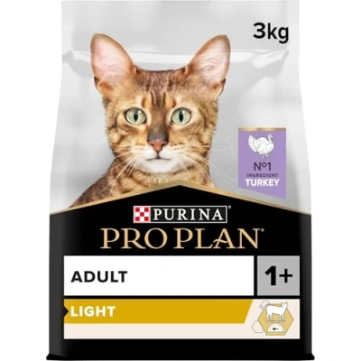 Afbeelding van 3kg Light Adult Optilight Rijk aan Kalkoen Pro Plan Kattenvoer