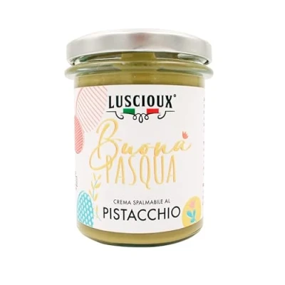 Afbeelding van LUSCIOUX Pistachepasta met 45% pistachenoten, 200 g, goed Pasen