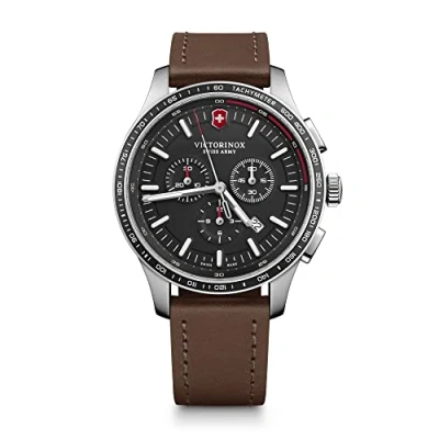 Afbeelding van Victorinox Swiss Army Alliance Sport Chrono herenhorloge, Bruin/Zwart, Eigentijds