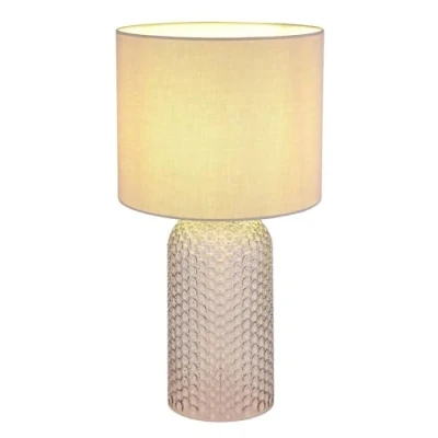 Afbeelding van Sofia tafellamp, grijs, hoogte 50 cm, stof/glas
