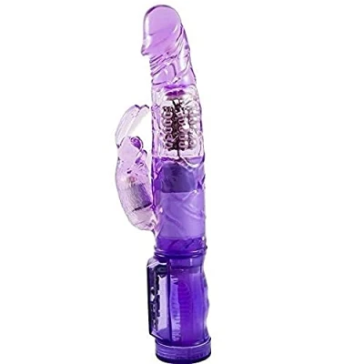 Afbeelding van Baile Happy Angel Tarzanvibrator 20 Functies Vibrerend en Roterend 21,5 x 6,5 cm Paars