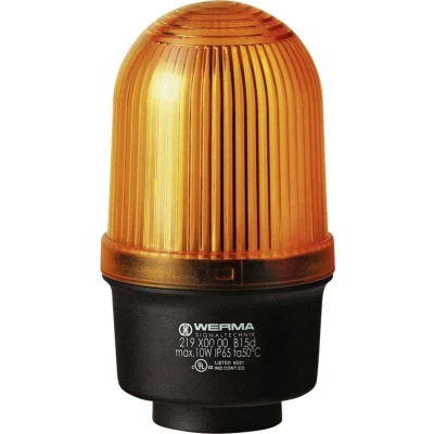 Afbeelding van Werma Signaltechnik Signaallamp 219.300.00 Geel Continulicht 12 V/AC, V/DC, 24 48 110 230 V/AC