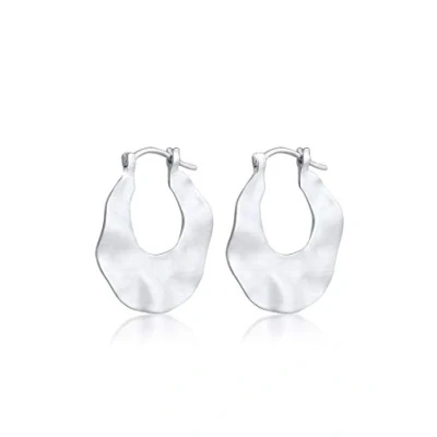 Afbeelding van Elli Wellen Creole Oorbellen, Dames, Maat: One Size, Silver