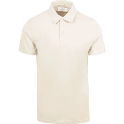Afbeelding van King Essentials The James Poloshirt Ecru maat L heren met Modern fit Pasvorm Katoen Suitable Herenkleding
