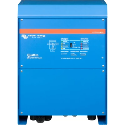 Afbeelding van Victron Energy Quattro 48/10000/140 100/100 230V VE.Bus Omvormer 10000 W 48 V/DC 230 V
