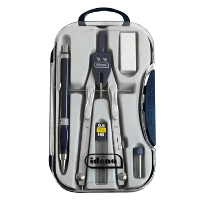 Afbeelding van Idena 20065 passer 5 delige set met reservevulling, vulpotlood, reservevullingen (HB), gum, 1