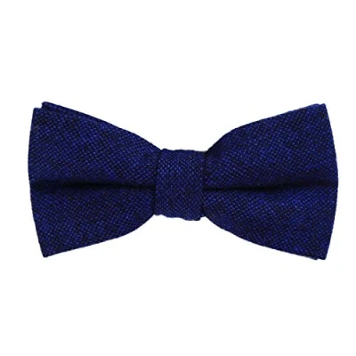 Afbeelding van DonDon Vlinderdas voor heren, 12 x 6 cm, van uitgerekt katoen, in lengte verstelbaar, verschillende kleuren, Blauw