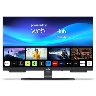 Afbeelding van Cello C2224WSH Frameloze Smart TV 22 inch (DVB C/ S2/ T2) Bluetooth WebOS by LG Pitch Perfect Disney luidspreker Netflix kleine onderdelen [2024]