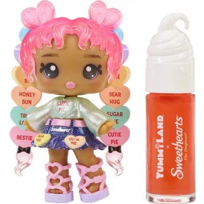 Afbeelding van Yummiland x Sweethearts Lip Gloss Doll Lily Hearts Avec un Kit à Faire Soi Même, Dès 4 Ans