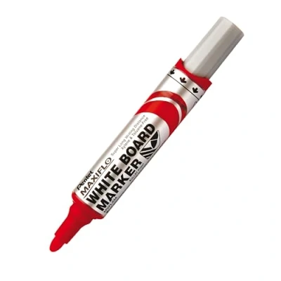 Afbeelding van Viltstift Pentel MWL5M Maxiflo whiteboard rood 3mm