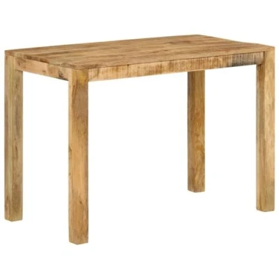 Afbeelding van Eettafel 110x55x76 cm massief mangohout