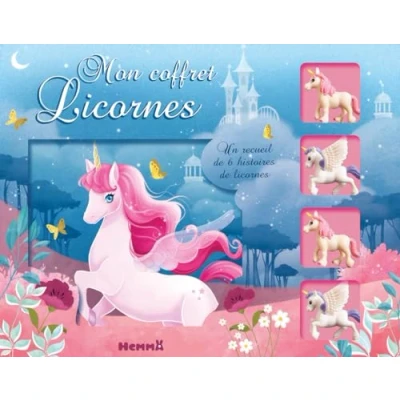 Afbeelding van MON COFFRET LICORNES (LIVRE + 4 FIGURINES)