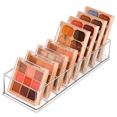 Afbeelding van JessLab Lade Organizer, 8 vakken Acryl Make up Organizer Cosmetische Opslag Sieraden Display voor Kantoor Kledingkast Badkamer Ijdelheid Aanrecht Transparant,