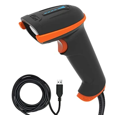 Afbeelding van Tera 1D Reader Lasercodes Bedrade Handdouche Barcode Scanner Stofdicht Schokbestendig IP65 Waterdicht Compatibel met iOS Windows Linux voor Magazijn Bibliotheek Logistiek Winkel L5100Y
