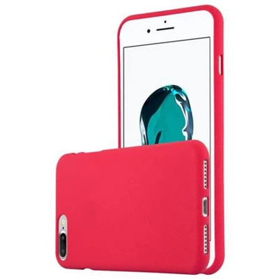 Afbeelding van Cadorabo Hoesje geschikt voor Apple iPhone 7 PLUS / 7S 8 in FROST ROOD Beschermhoes gemaakt van flexibel TPU silicone Case Cover