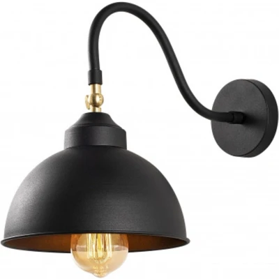 Afbeelding van Asir Wandlamp Zwart 28 x 21 32 cm