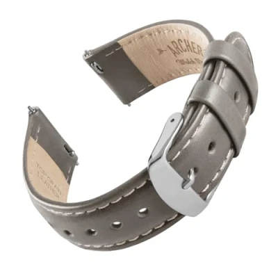 Afbeelding van Archer Watch Straps horlogeband van hoogwaardig leer, snelle bevestiging, vervangende voor smartwatch en klassiek horloge