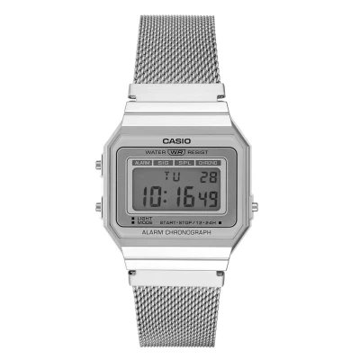 Afbeelding van Casio heren Vintage horloge A700WEM 7AEF in de kleur Zilver