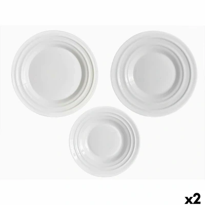 Afbeelding van Serviesset Vivalto F LGCP105 75 85 Wit Opaal glas (2 Stuks)