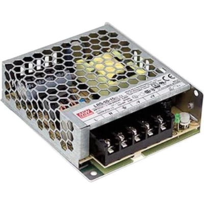 Afbeelding van Mean Well SCHAKELENDE VOEDING VOOR IT APPARATUUR 1 UITGANG 50 W 12 V GESLOTEN CHASSIS ENKEL PROFESSIONEEL GEBRUIK
