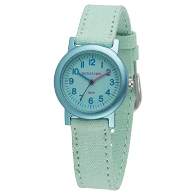 Afbeelding van Jacques Farel Eco Horloge Kinderen Mintkleurig ORG0309